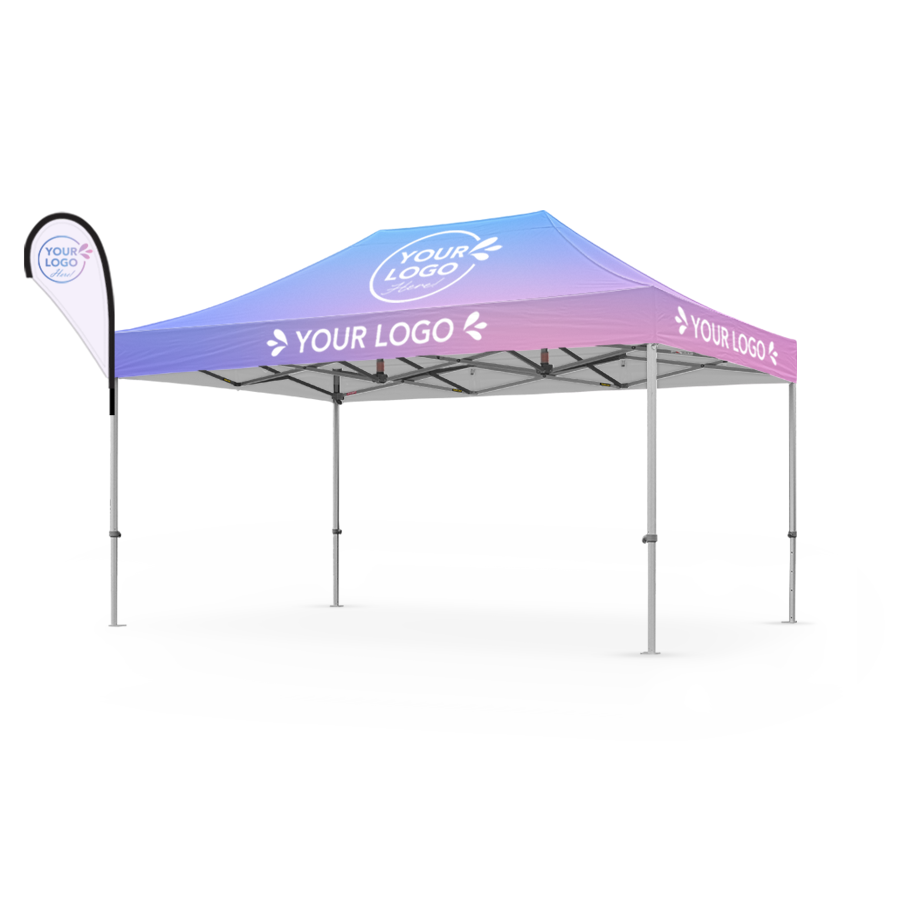 10’ x 15’ Custom Canopy | Flag Boost Package