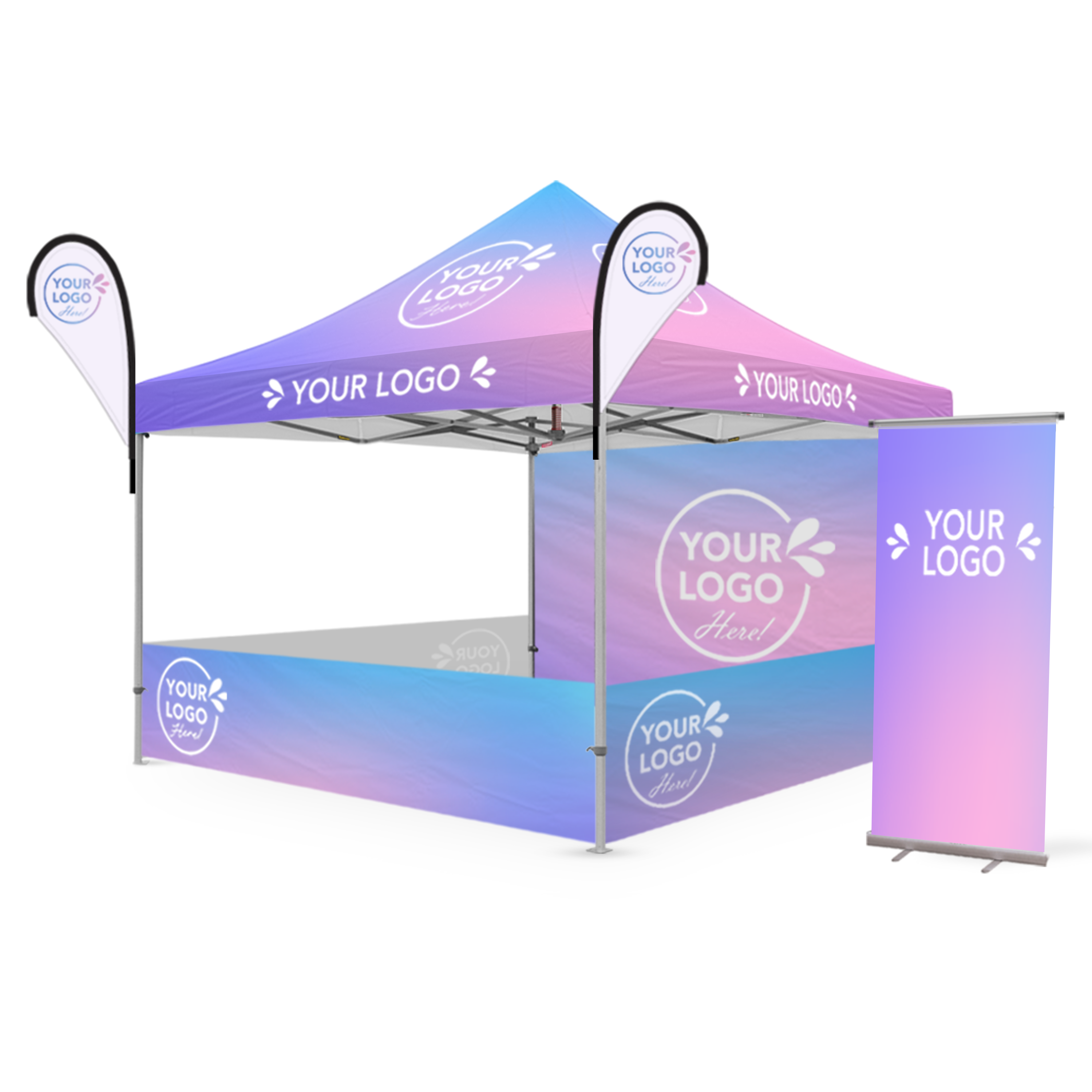 13x13 Custom Canopy Complete Event Package