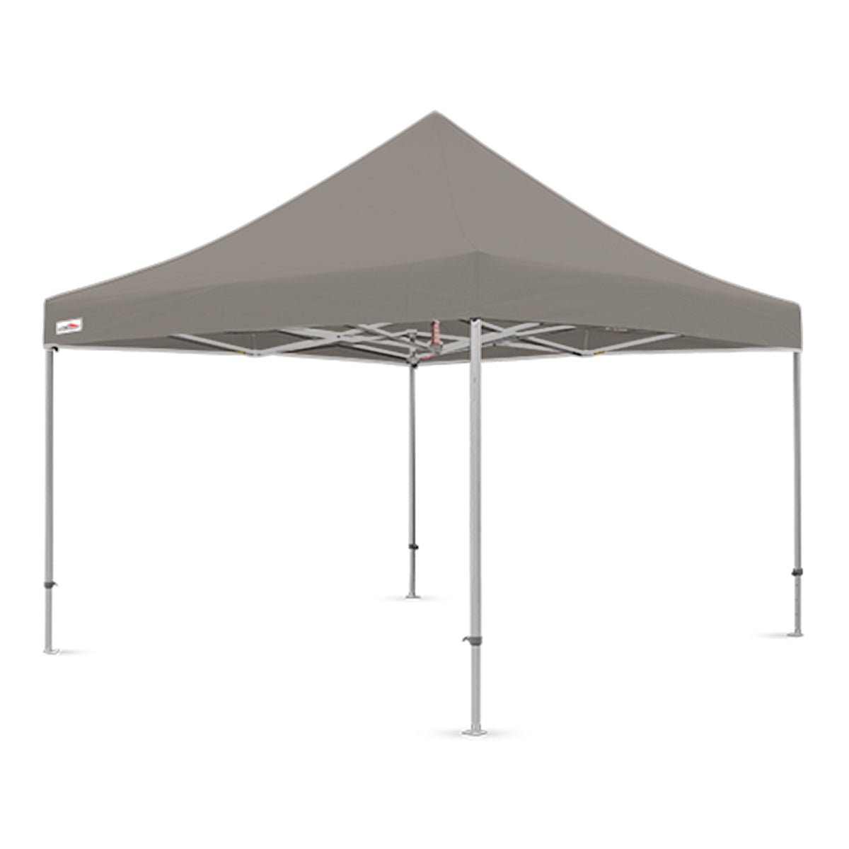 Fossil-colored 13x13 ft X7 Tectonic canopy tent designed with a reinforced aluminum frame and extended 29-inch legs.