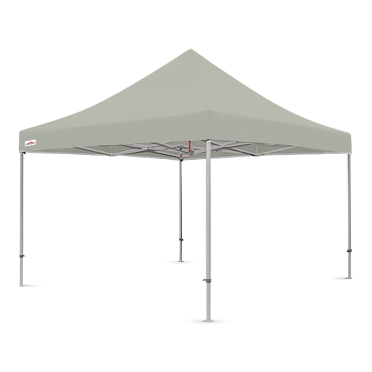 Gray 13x13 ft X7 Tectonic canopy constructed with a sturdy aluminum frame and extra-tall 29-inch legs.