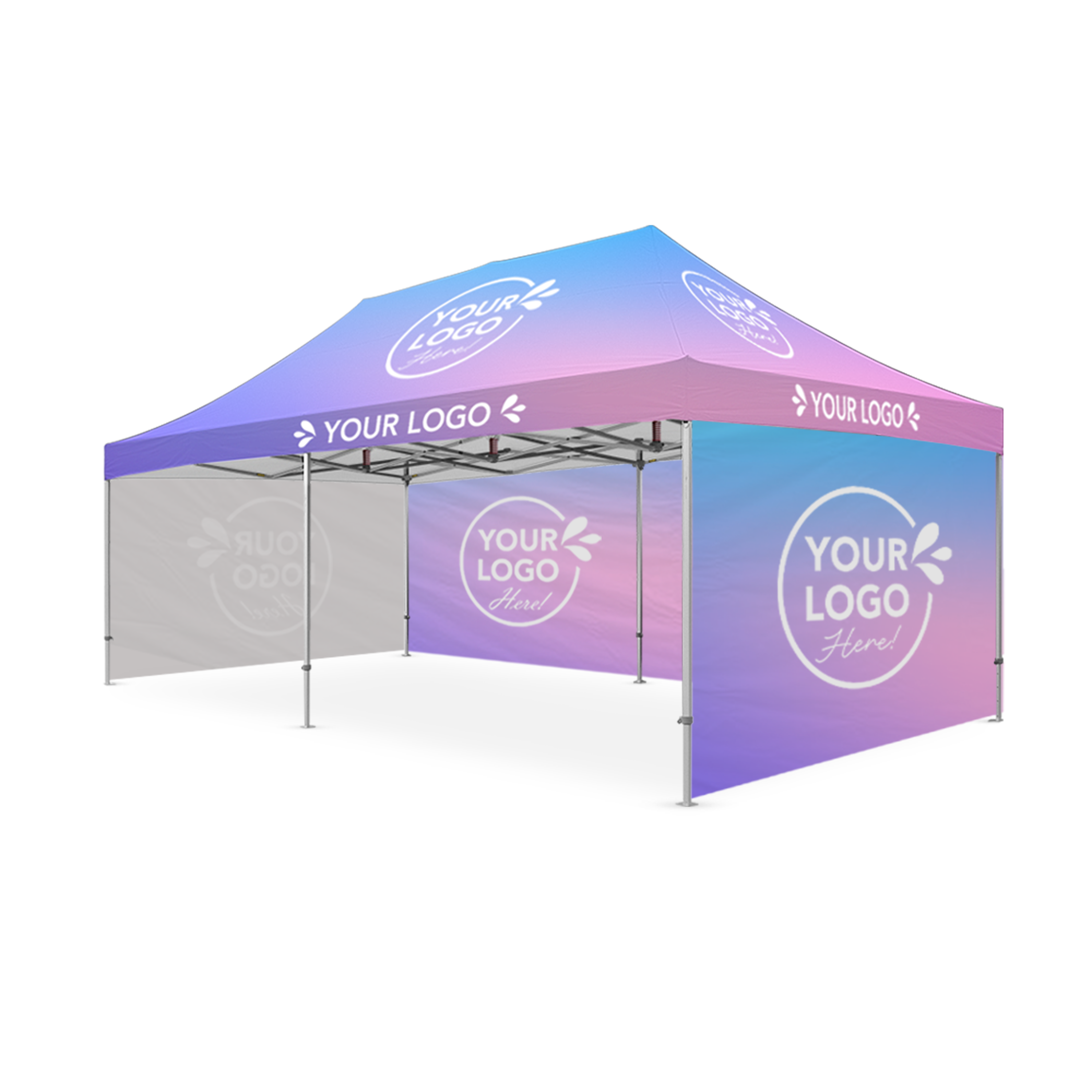 13x26 Custom Canopy Showcase Wall Package