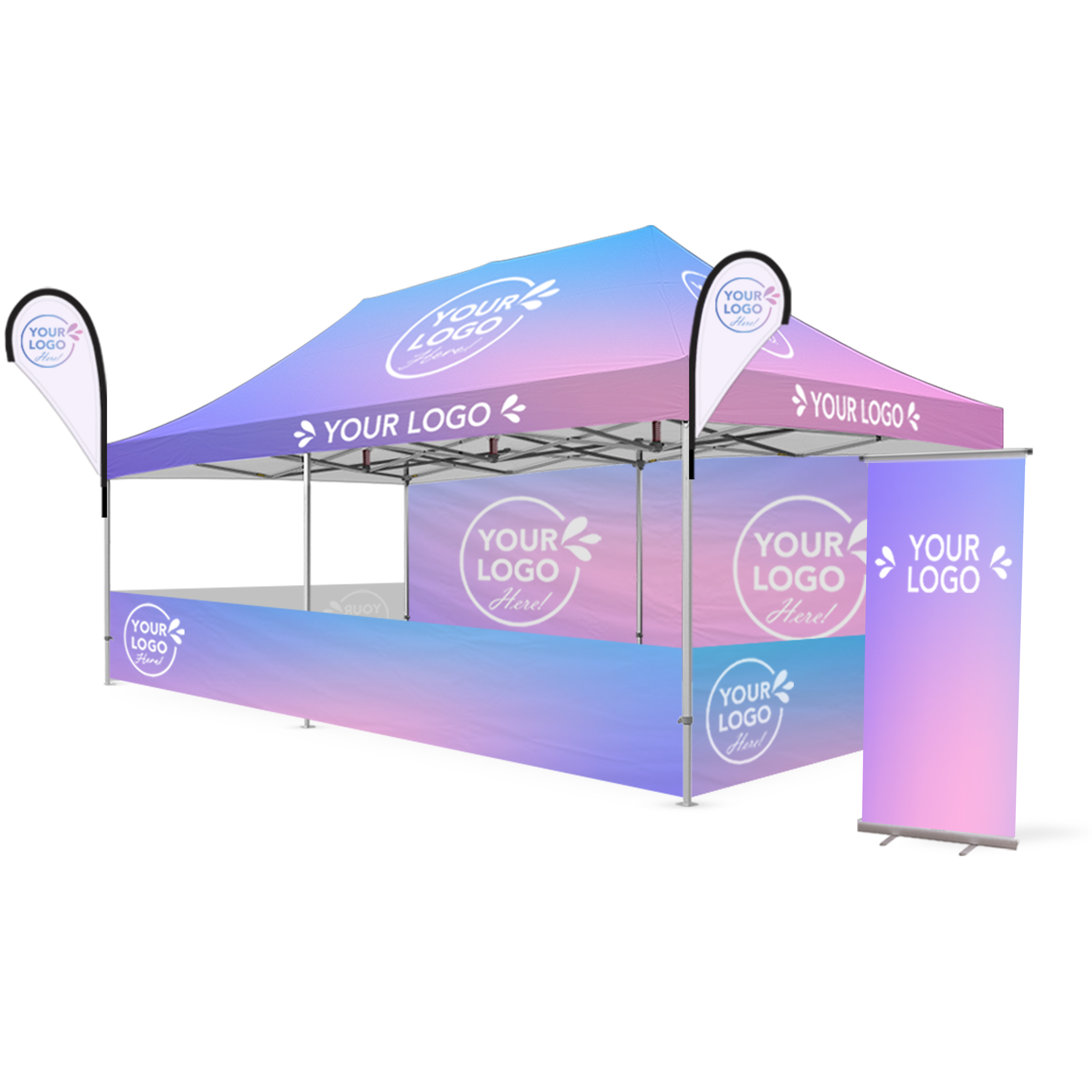 13x26 Custom Canopy Complete Event Package