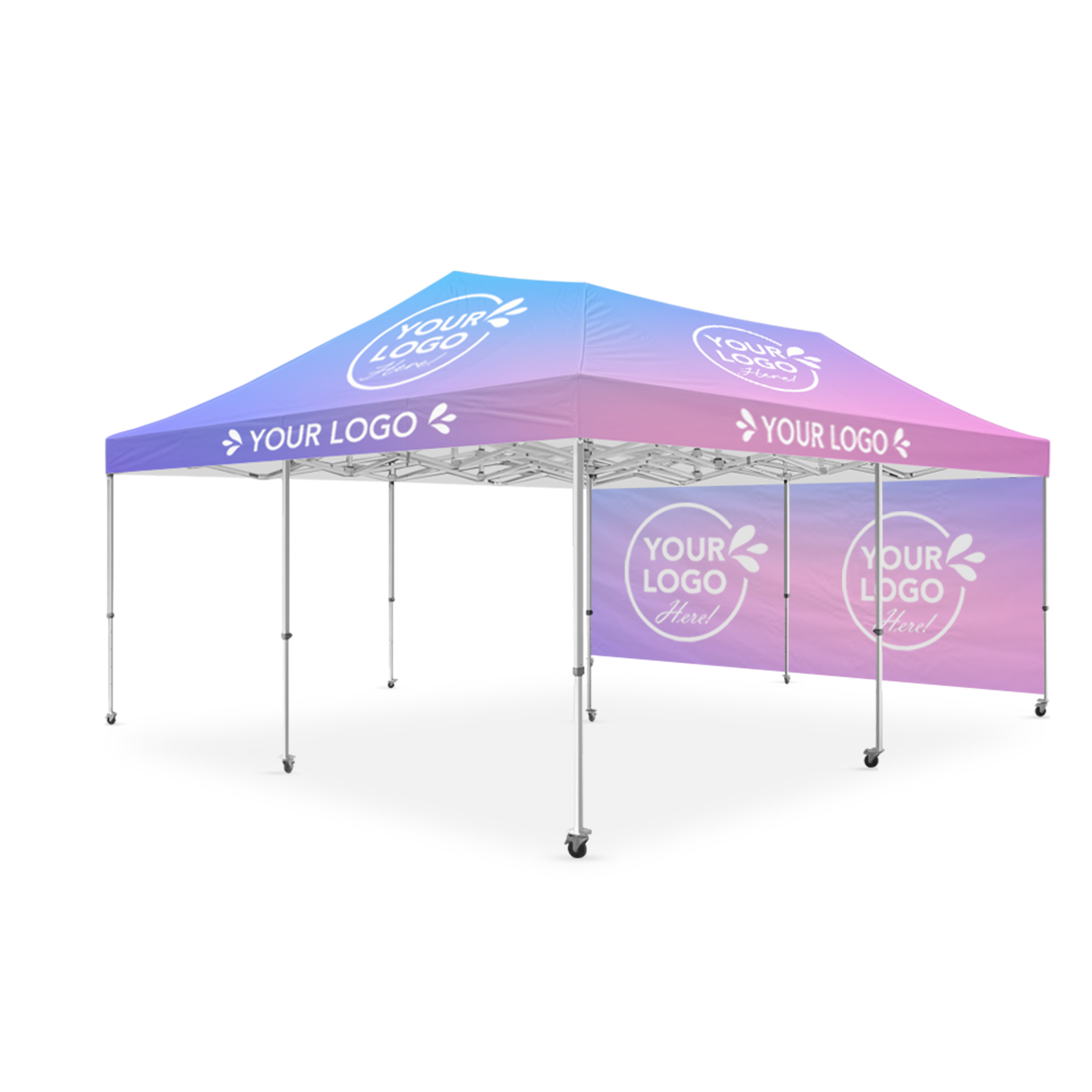20x20 Custom Canopy Backdrop Boost Package