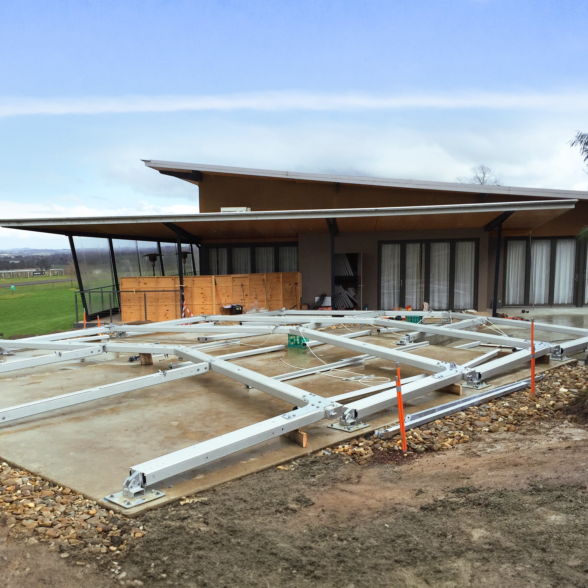 FS Crest Tent Ready for Set up - Clear Span A Frame