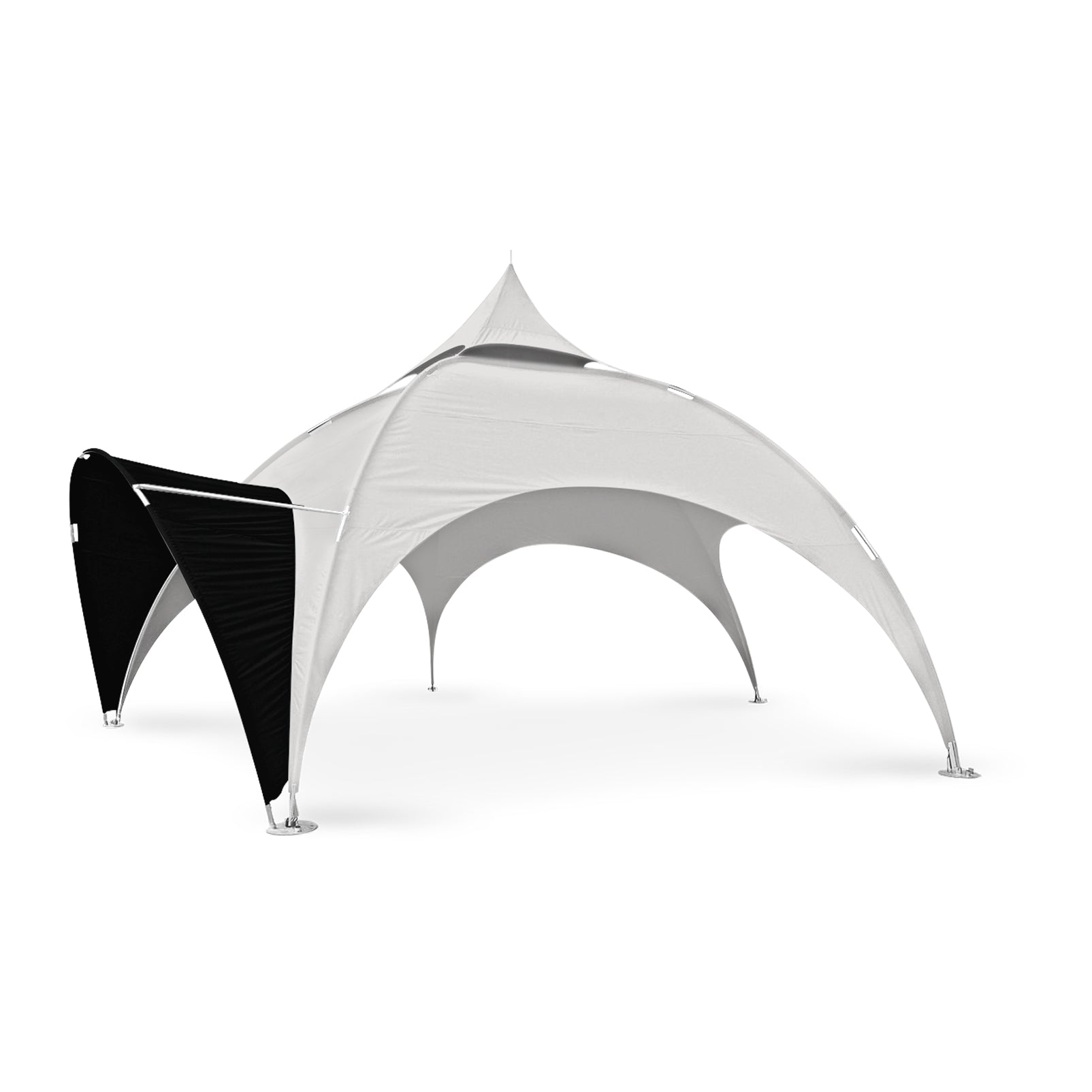 16ft Arch Tent Awning in Black - Extreme Canopy