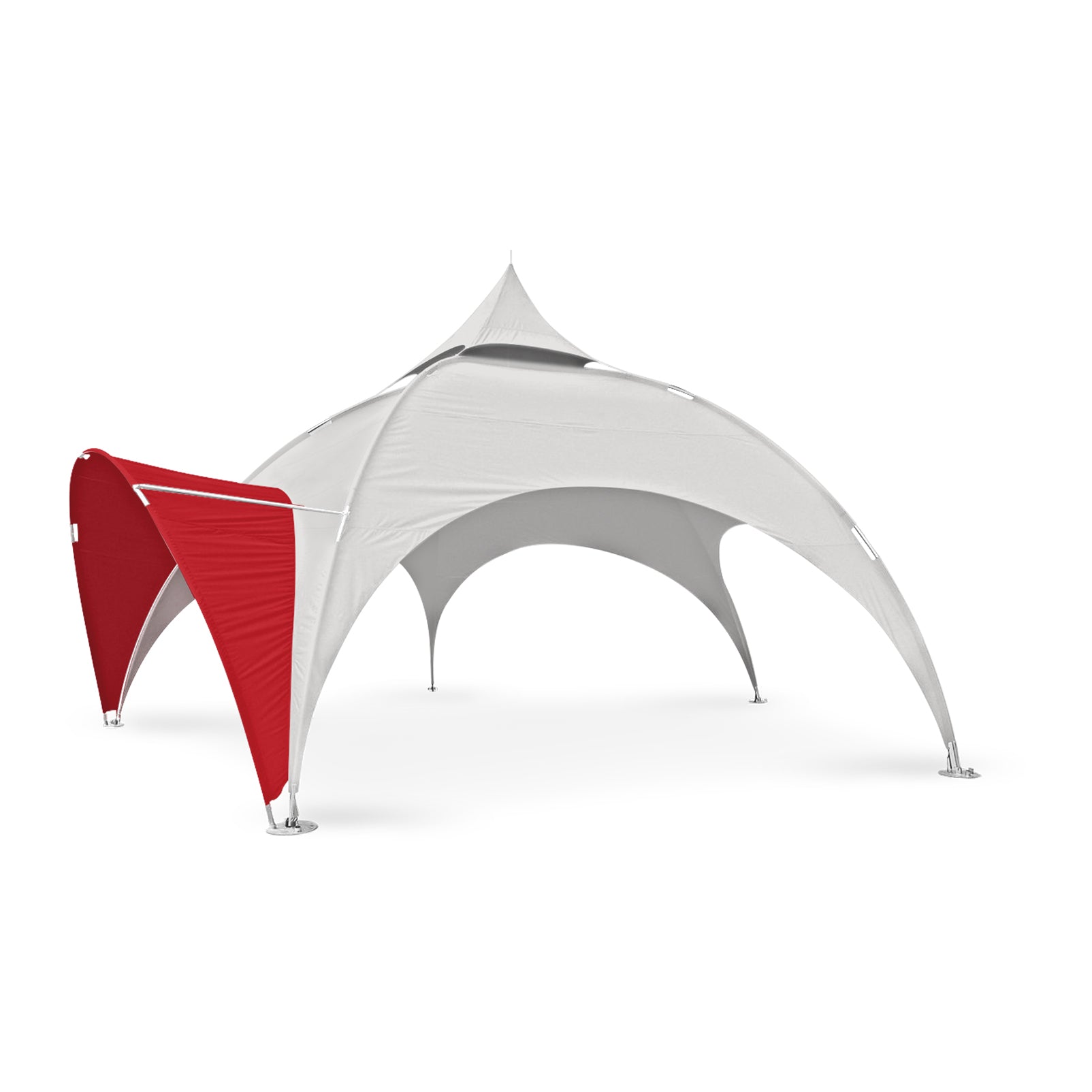 16ft Arch Tent Awning in Red - Extreme Canopy