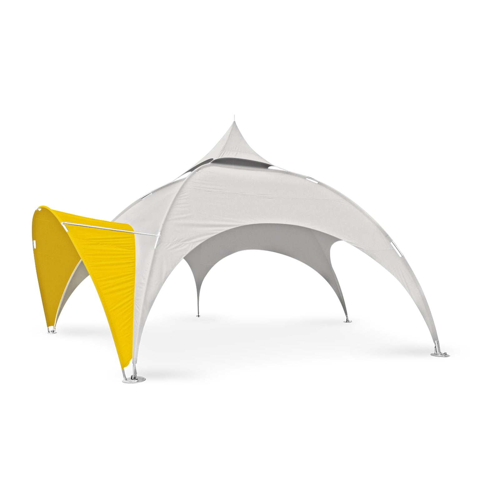 16ft Arch Tent Awning in Yellow - Extreme Canopy