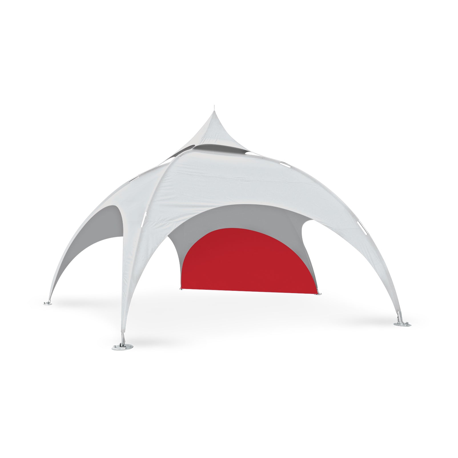 16ft Plain Arch Tent Wall Red - Extreme Canopy