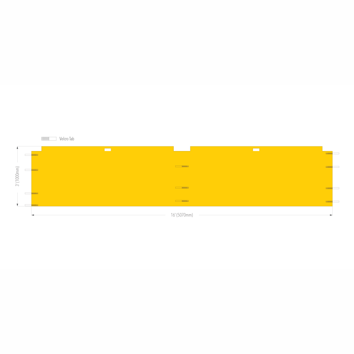 16' Canopy Half Wall | Canopy Accessory