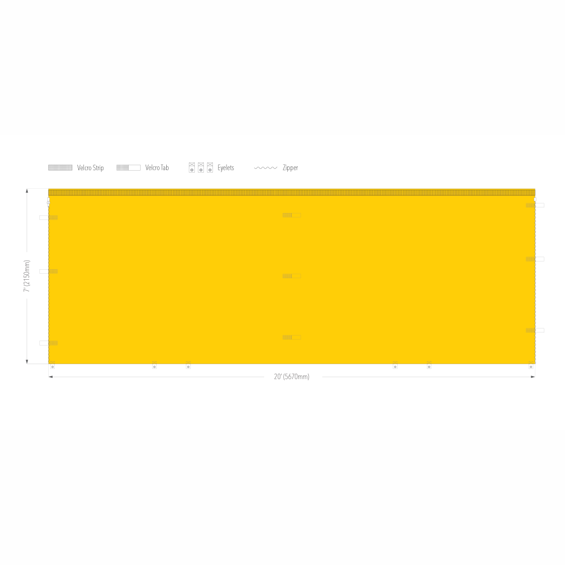 20' Tec Printed Canopy Wall | Canopy Accessory