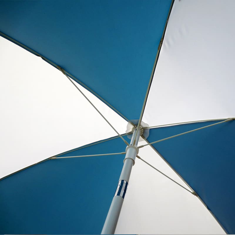 Beach Umbrella Octagonal in Blue and White