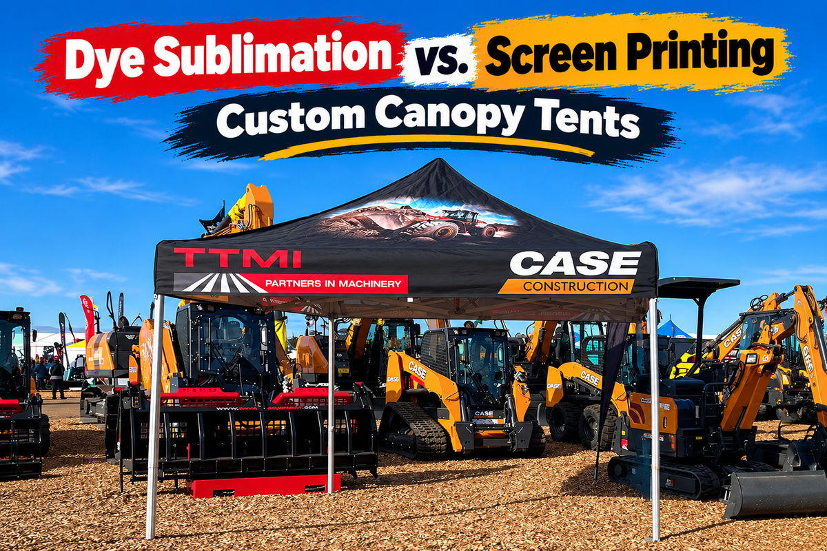 Dye Sublimation vs. Screen Printing for Custom Canopy Tents