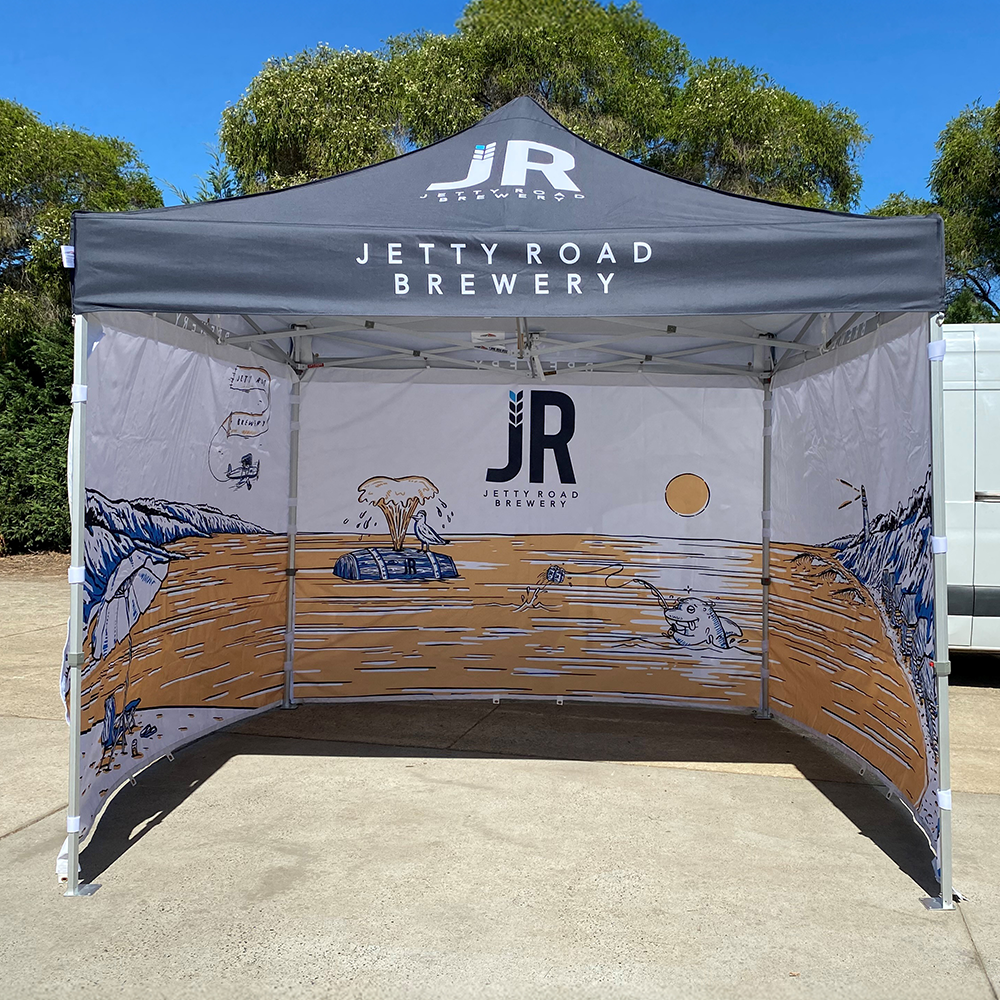 10’ x 10’ Custom Canopy | Showcase Wall Package