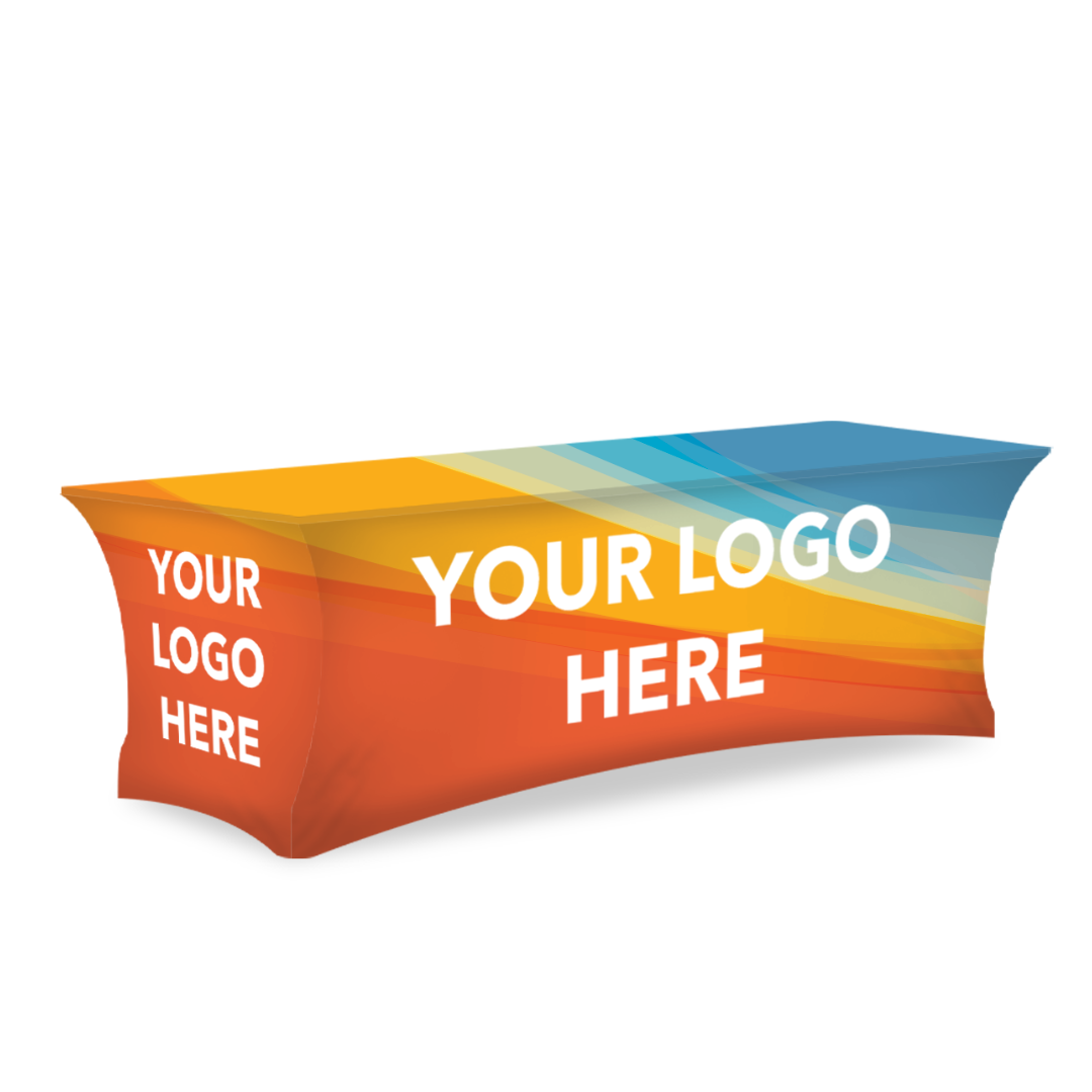 Tablecovers Signage Printed Stretch Table Covers | Custom Promotional Signage