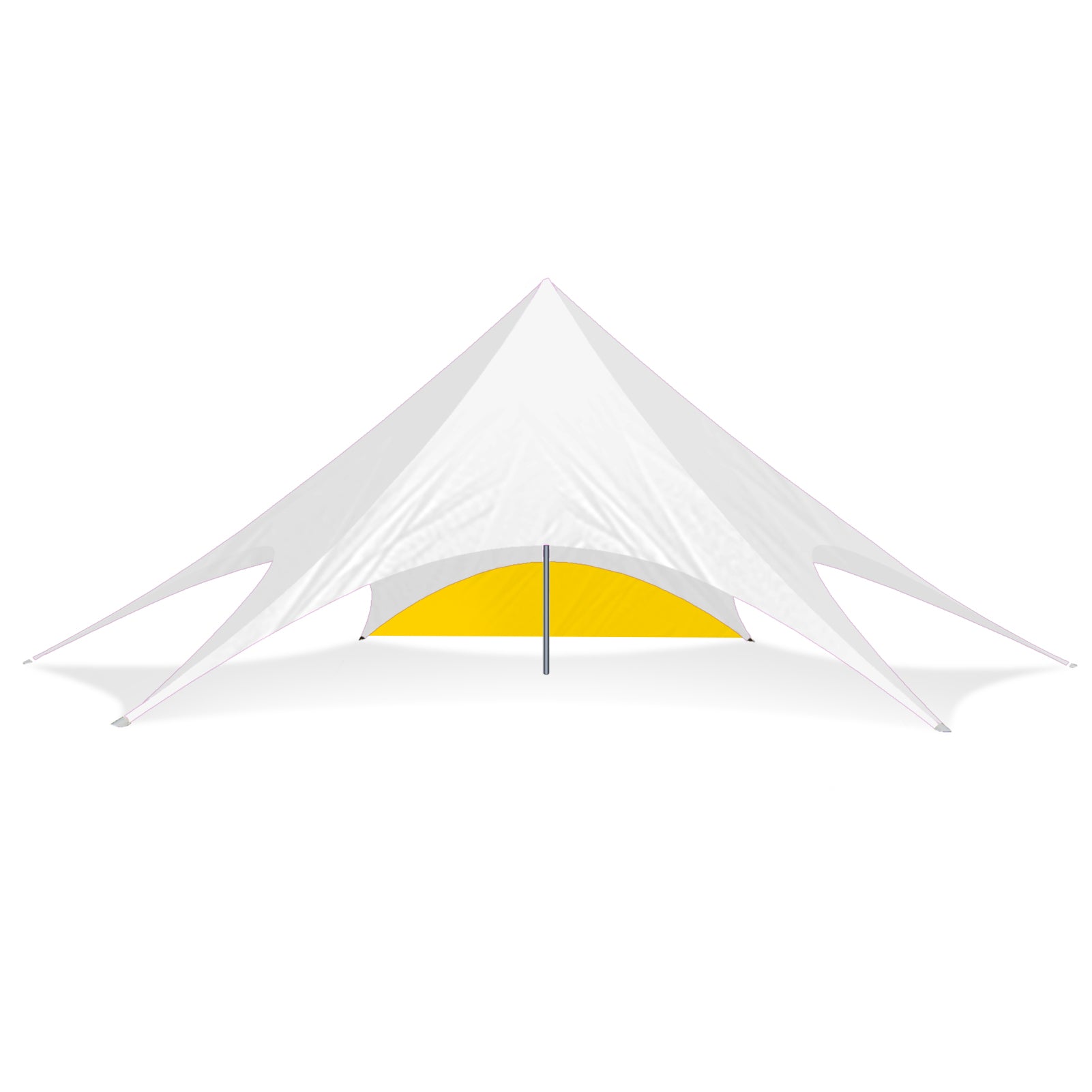 tantantan♡ 52ft Star Shade Wall | Durable Star Tent Accessory