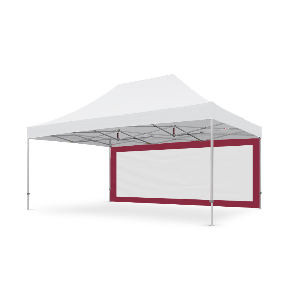 6m Tec Canopy Mesh Window Wall in Maroon - Extreme Canopy