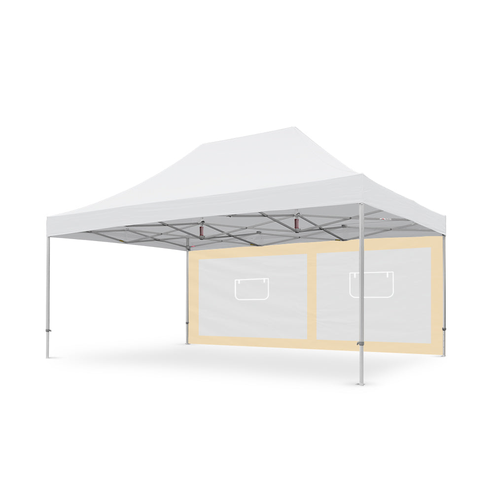 6m Tec Canopy Service Window Wall in Cream - Extreme Canopy