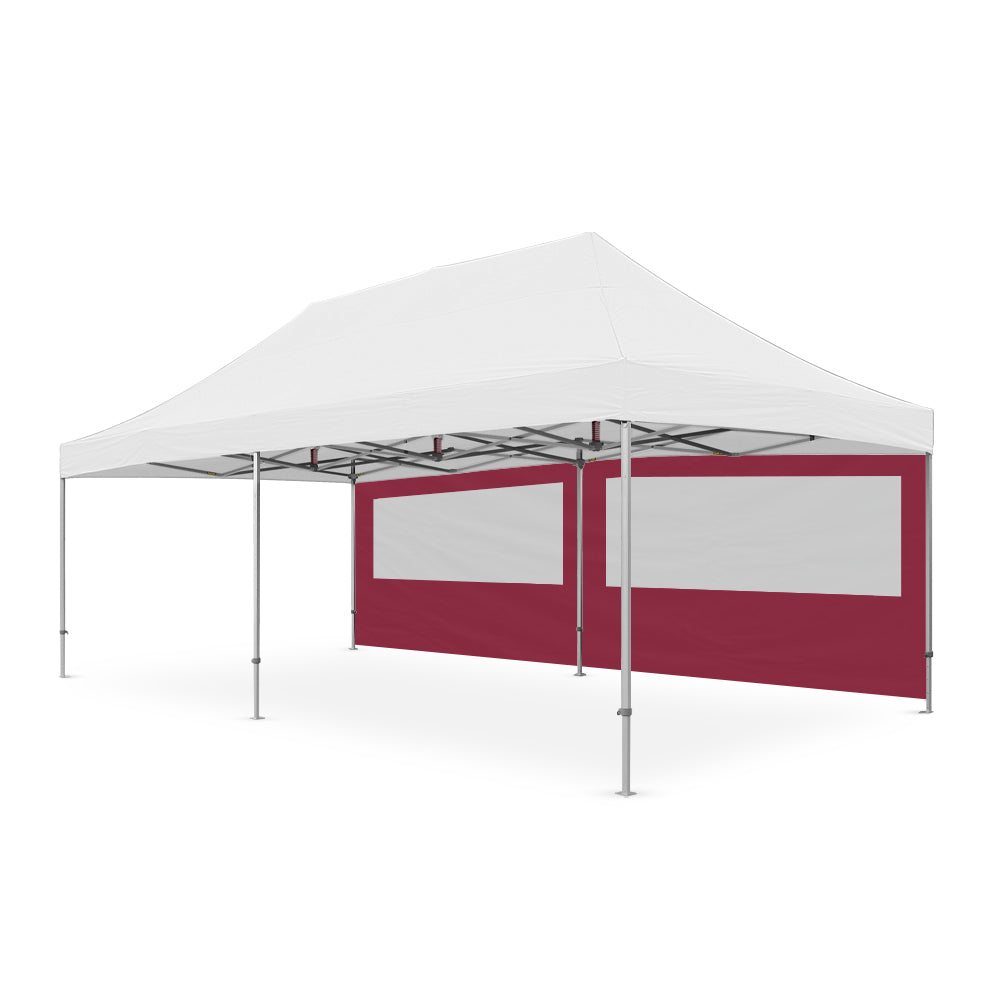 8m Canopy PVC Window Wall in Maroon - Extreme Canopy