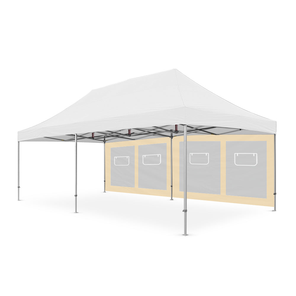 8m Canopy Service Window Wall in Cream - Extreme Canopy