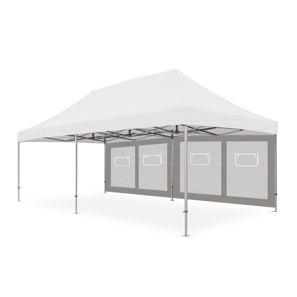 8m Canopy Service Window Wall in Fossil - Extreme Canopy