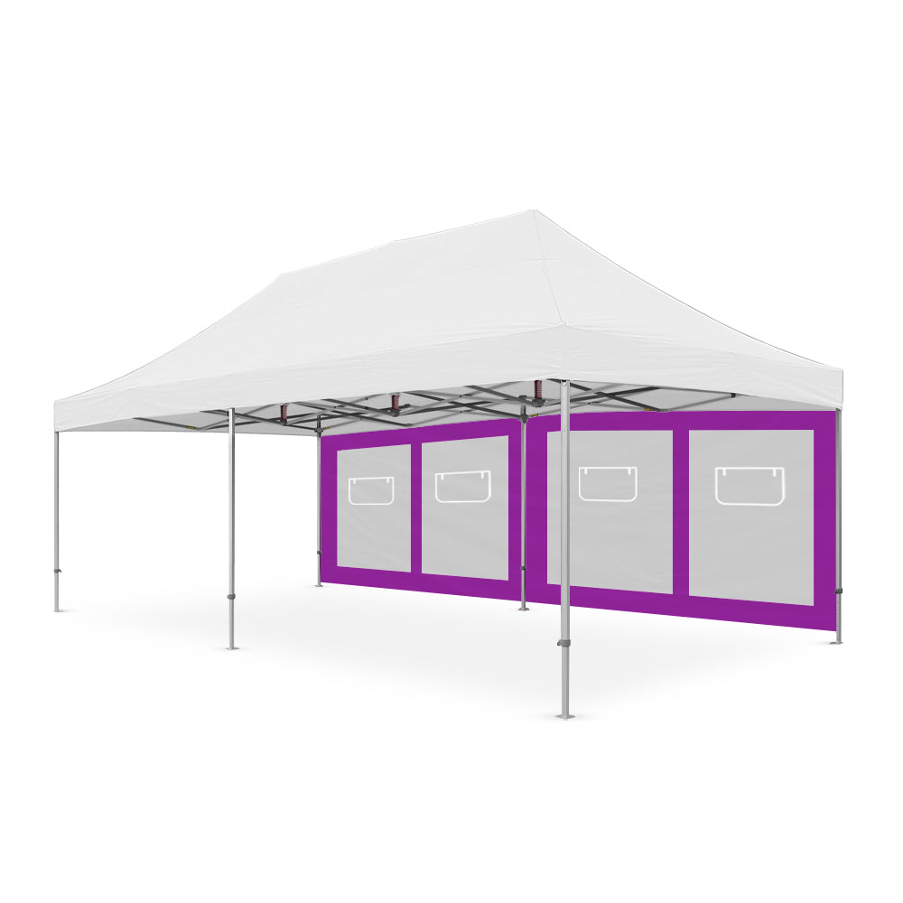 8m Canopy Service Window Wall in Purple - Extreme Canopy