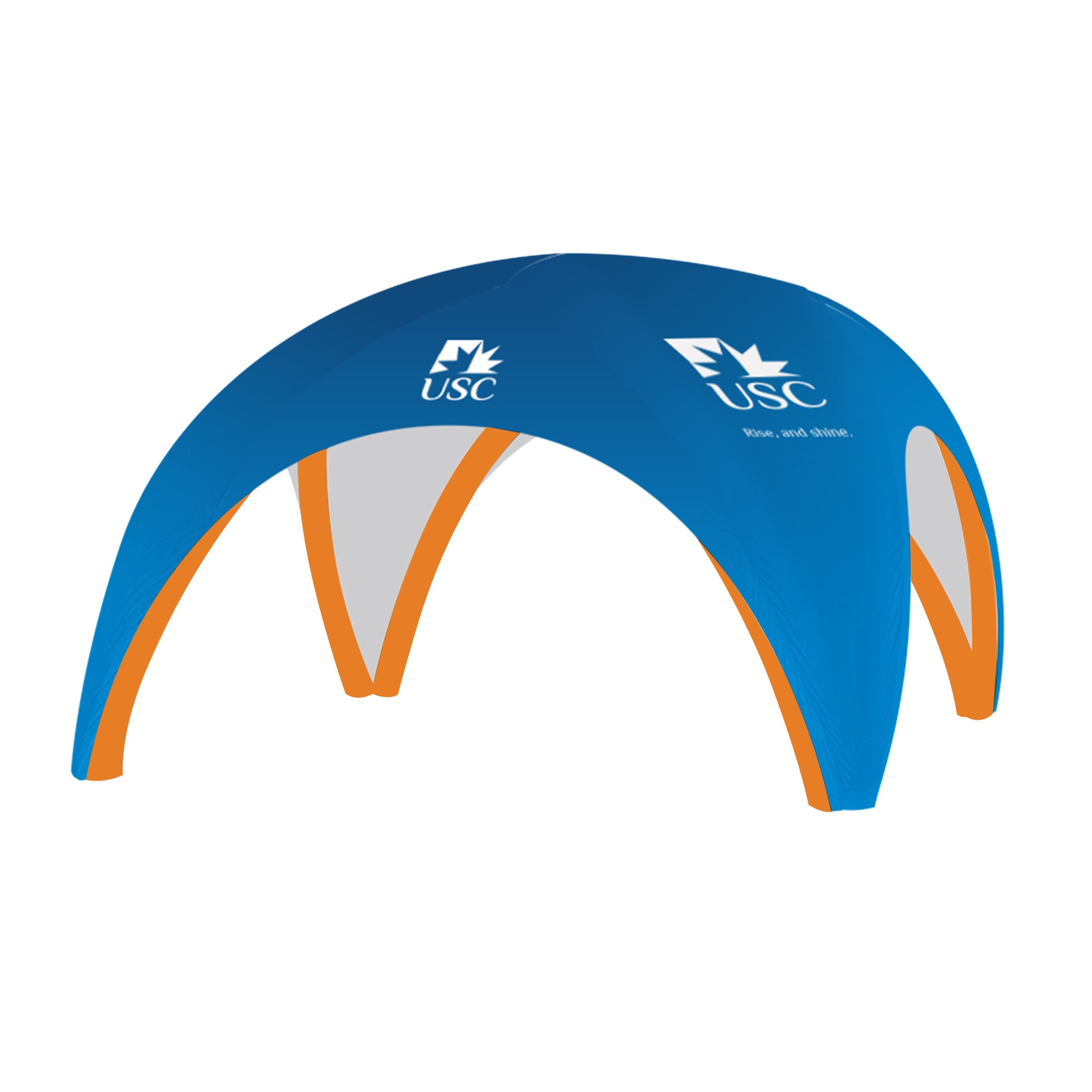 Custom Beta High-Pressure Inflatable Tent with Orange Frame