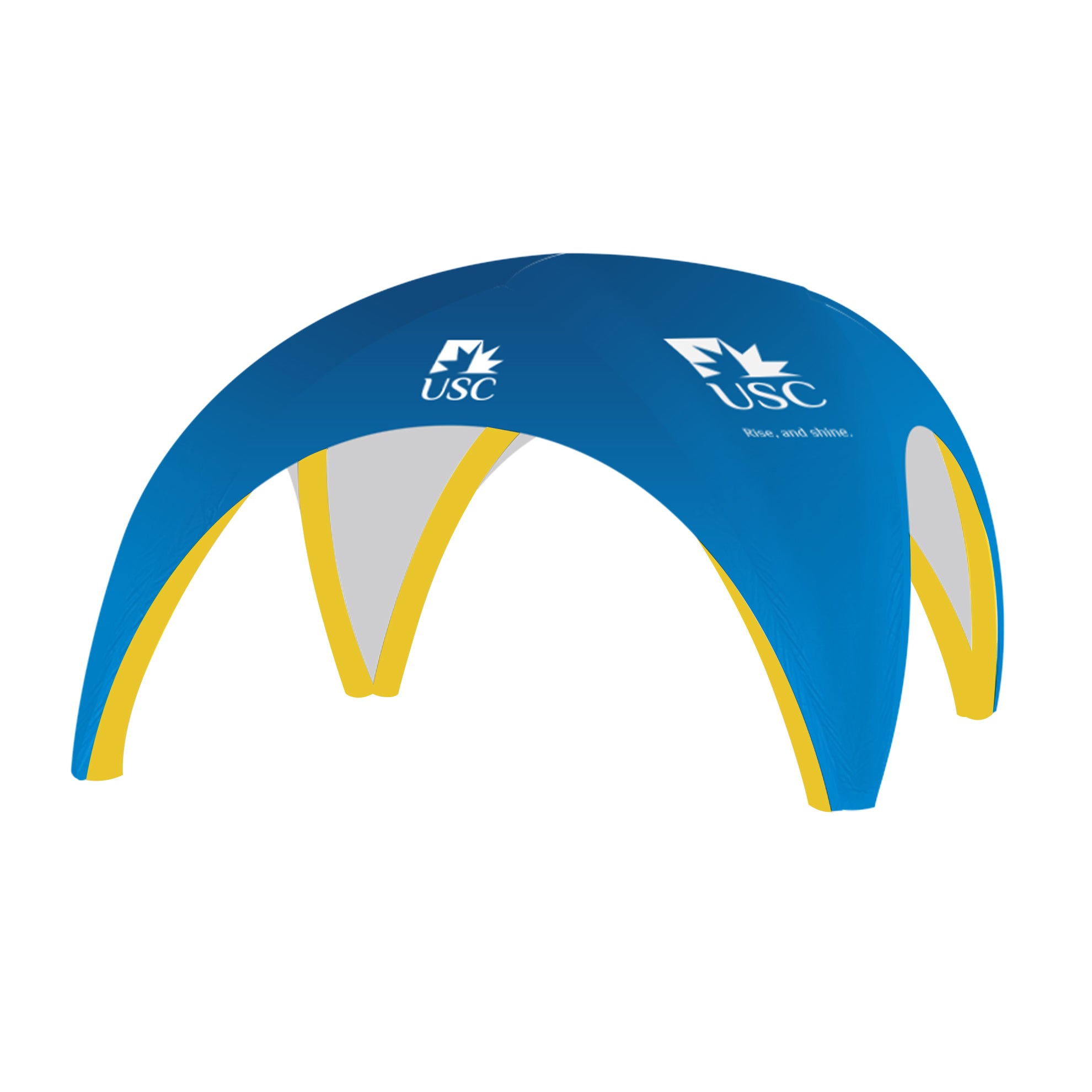 Custom Beta High-Pressure Inflatable Tent with Yellow Frame