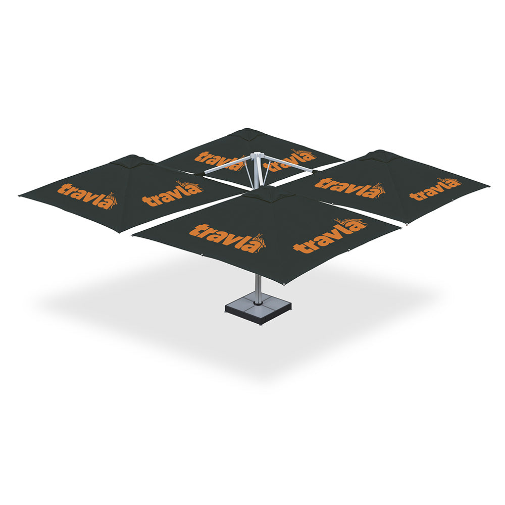 10' x 10' Multi Shade Pod Custom Cantilever | Umbrellas