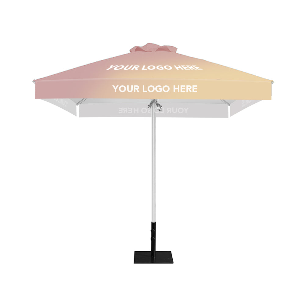 logo patio umbrellas sale Custom Umbrella (6-Panel) | Market Umbrella market stalls 11' Commercial Logo Aluminum Market