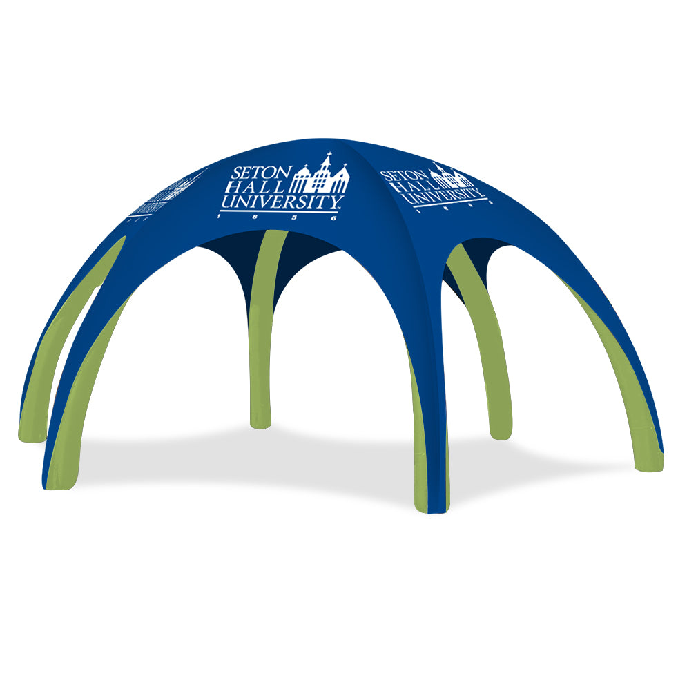 Custom Printed Gamma High-Pressure Inflatable Tent with Green Frame
