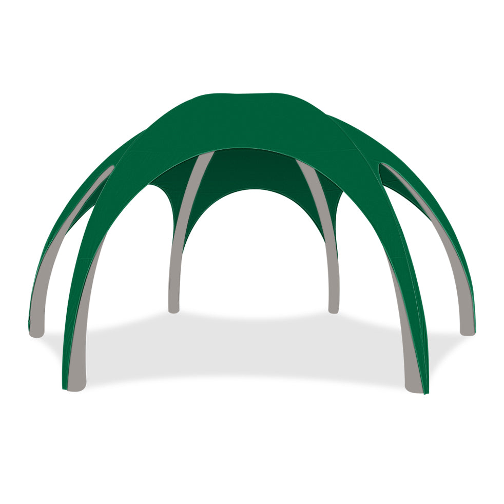 26ft Green Gamma High-Pressure Inflatable Tent in Gray Frame