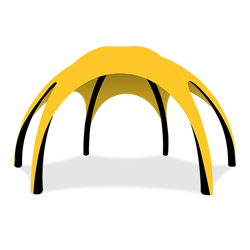 26ft Yellow Gamma High-Pressure Inflatable Tent in Black Frame