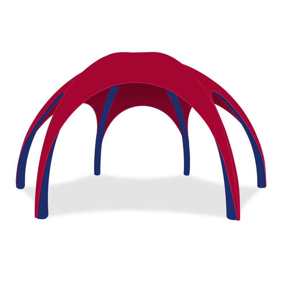 26ft Red Gamma High-Pressure Inflatable Tent in Blue Frame