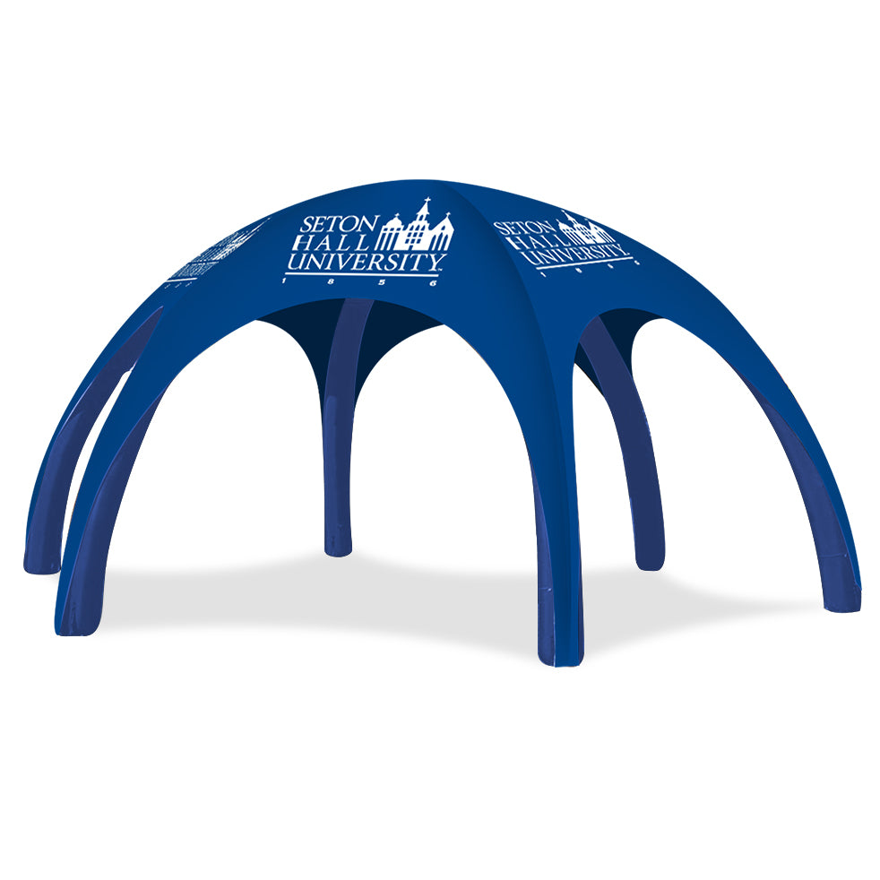 Custom Printed Gamma High-Pressure Inflatable Tent with Blue Frame