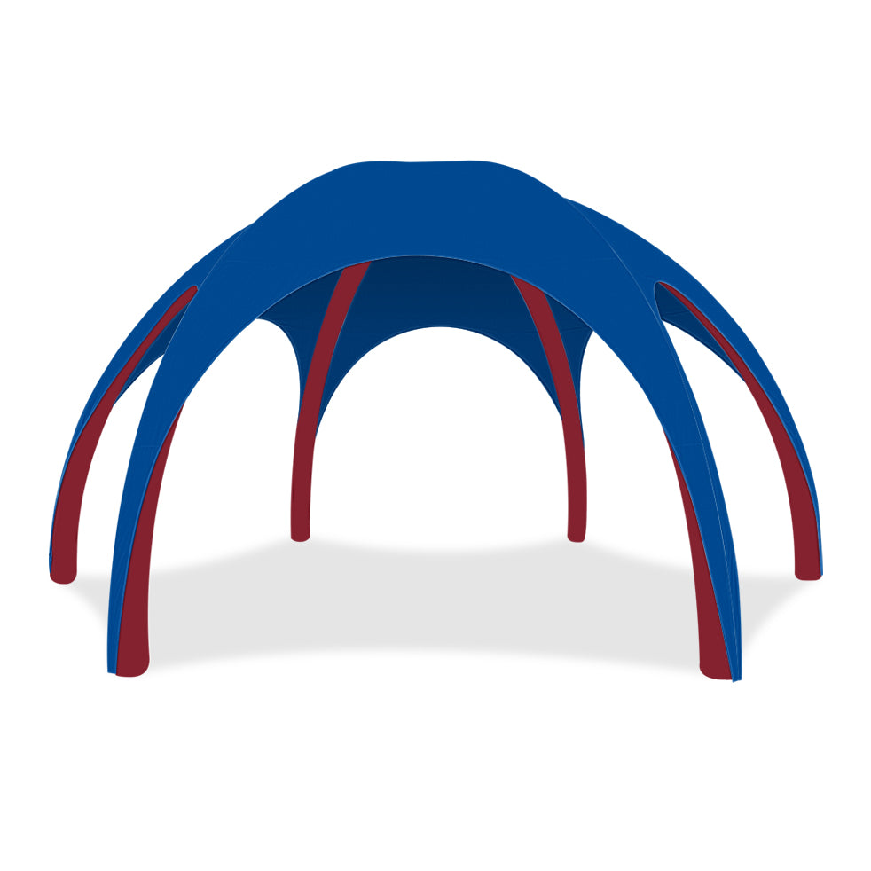 26ft Blue Gamma High-Pressure Inflatable Tent in Red Frame