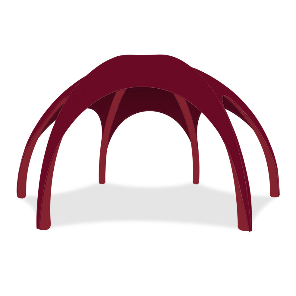 26ft Maroon Gamma High-Pressure Inflatable Tent in Red Frame