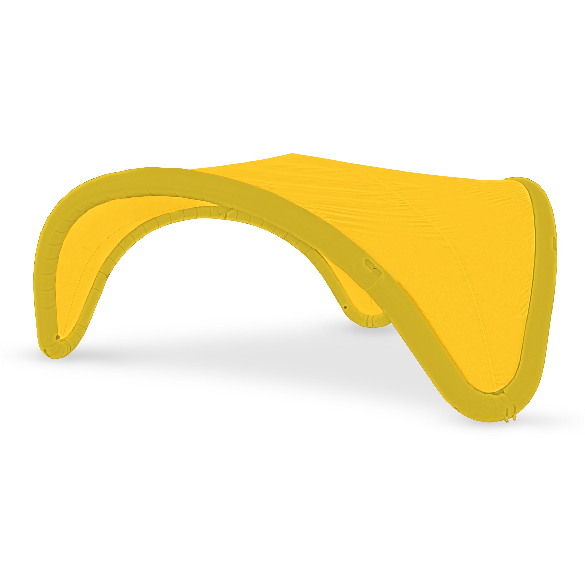 22' Omega inflatable canopy with yellow frame and yellow fabric cover by Extreme Canopy