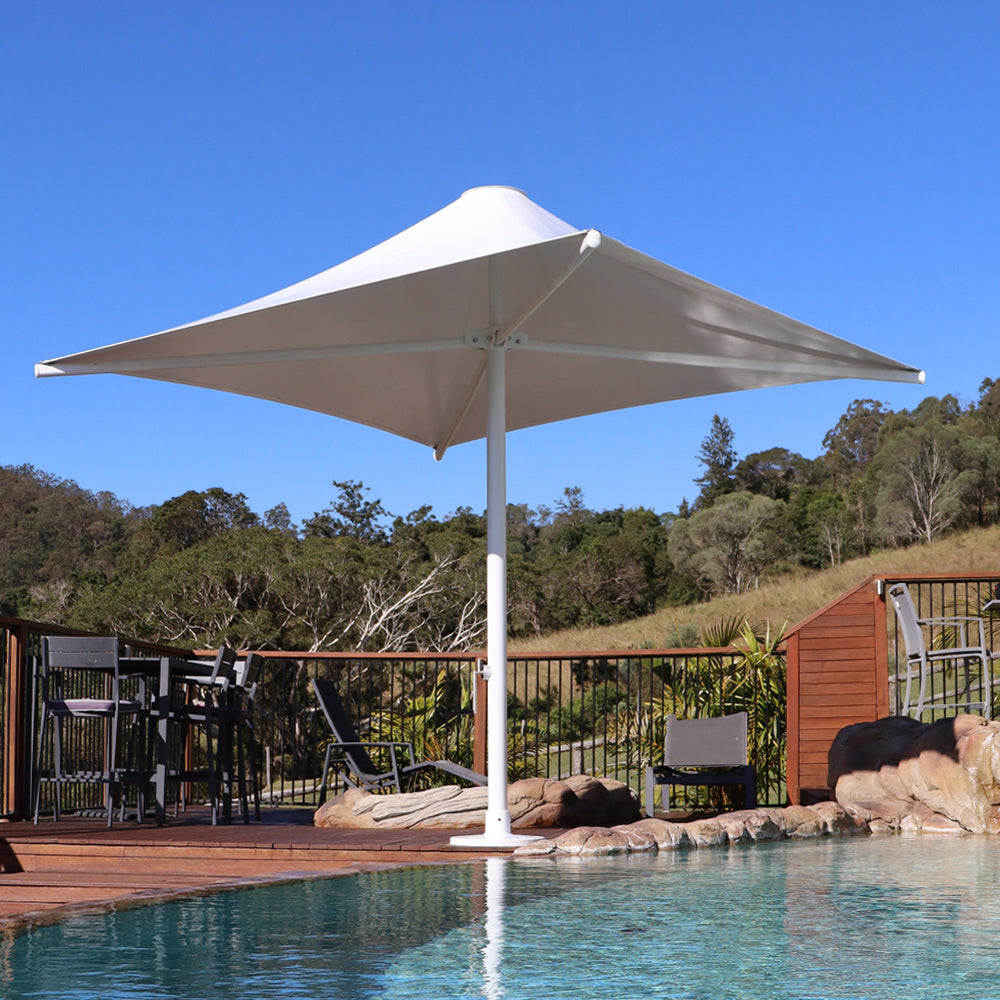 flame&shade 10 patio umbrella ft Double Roof Square Offset Cantilever Amazon.com : EAST OAK and