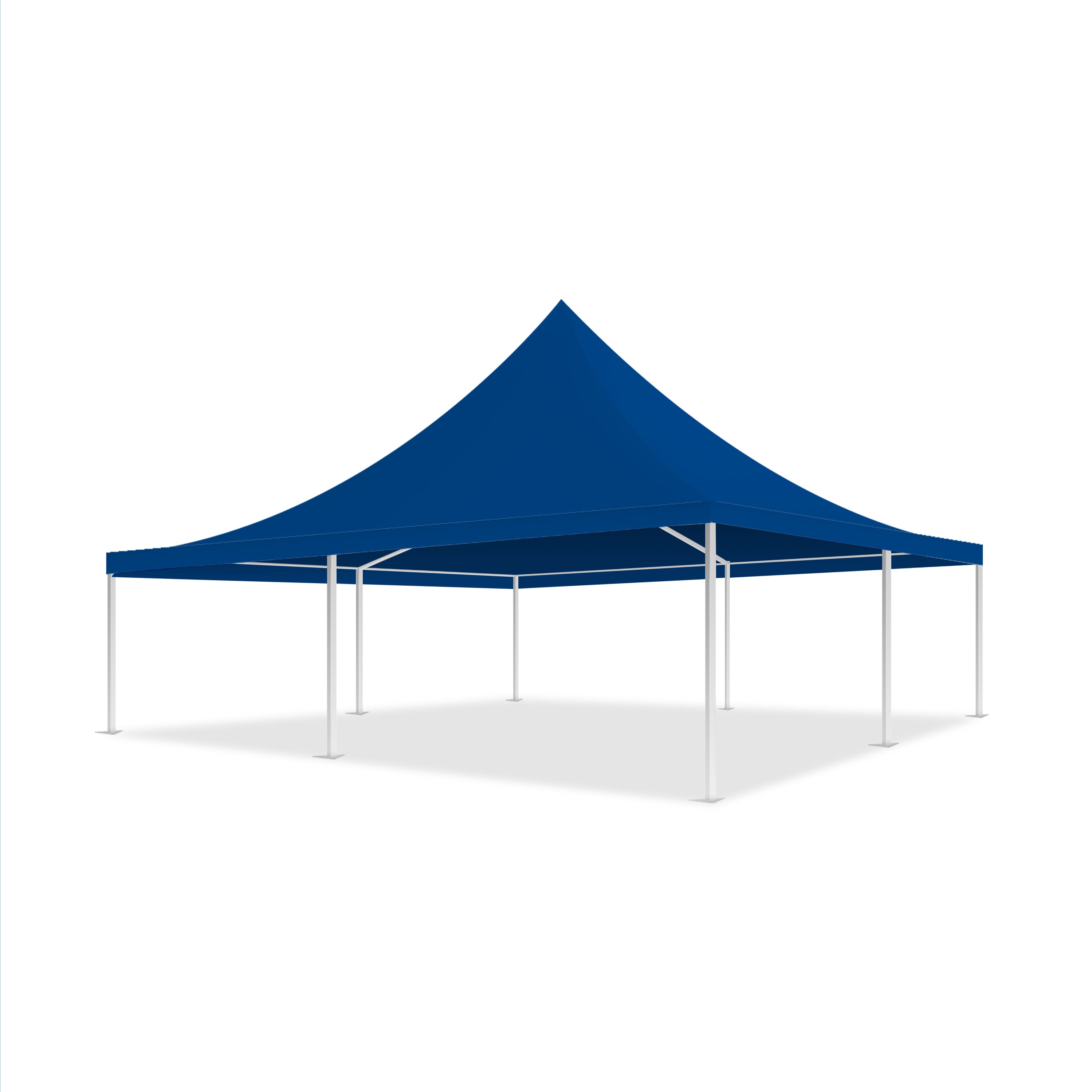 26x26 Pinnacle Semi-Permanent Tent Blue