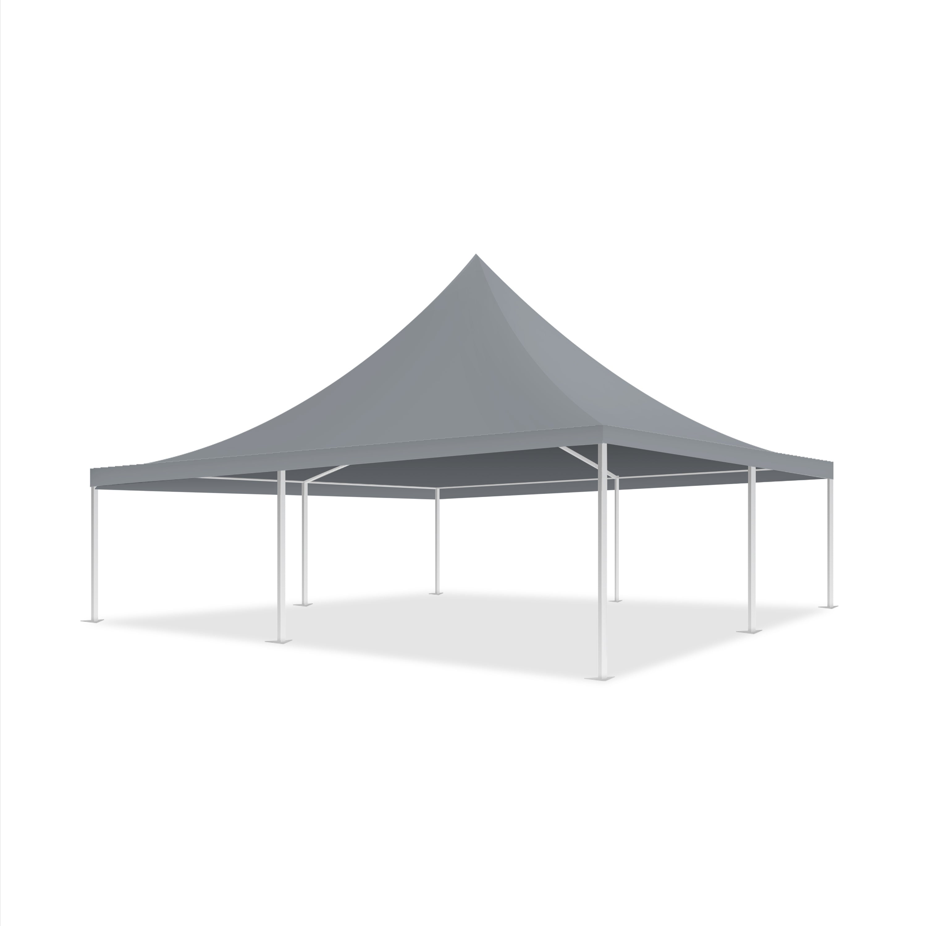 26x26 Pinnacle Semi-Permanent Tent Gray