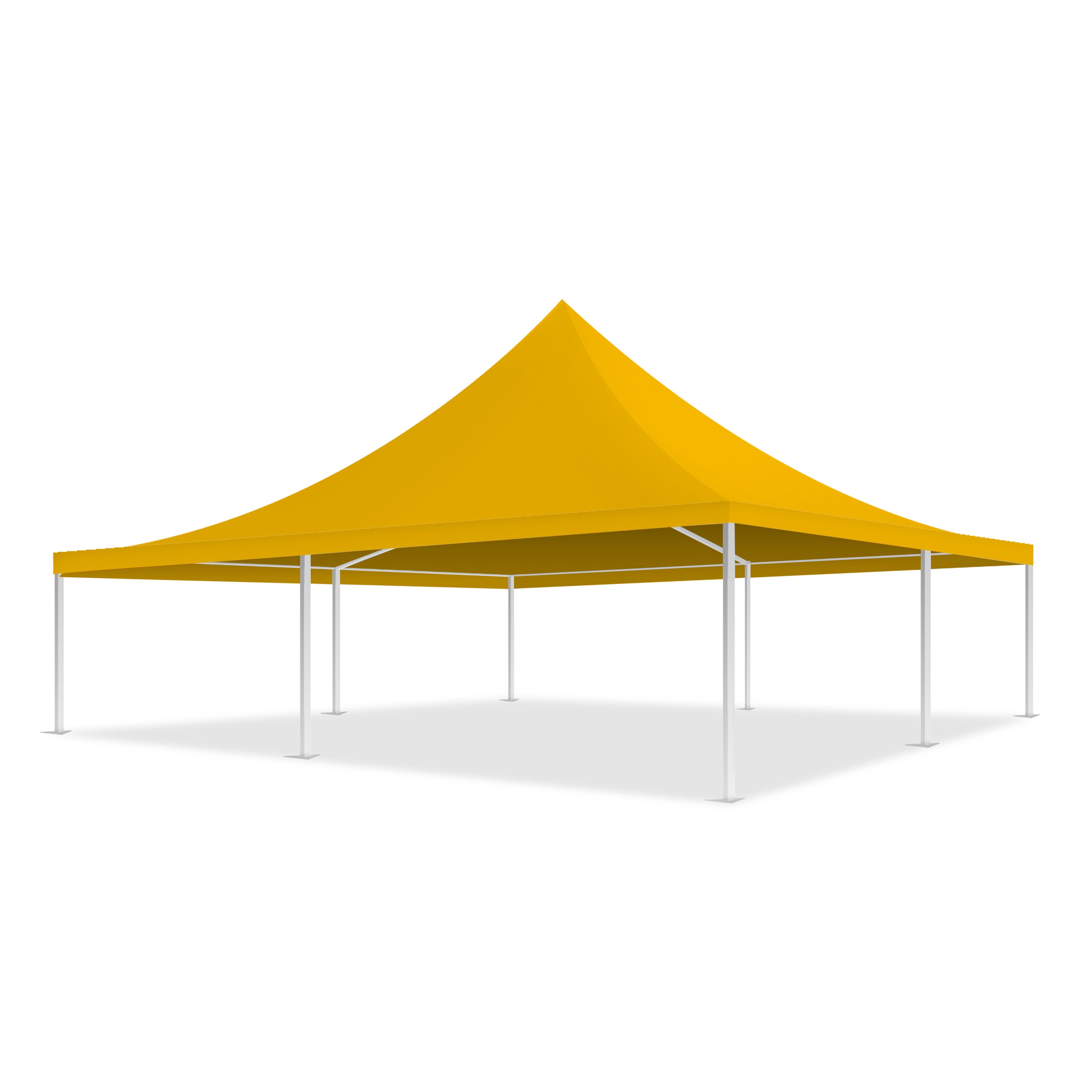 33x33 Pinnacle Semi-Permanent Tent Yellow