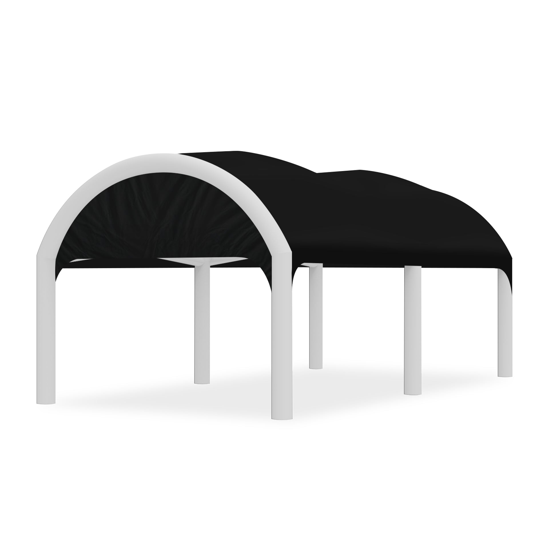 13x20 Polaris High-Pressure Inflatable Tent in Black with White Frame