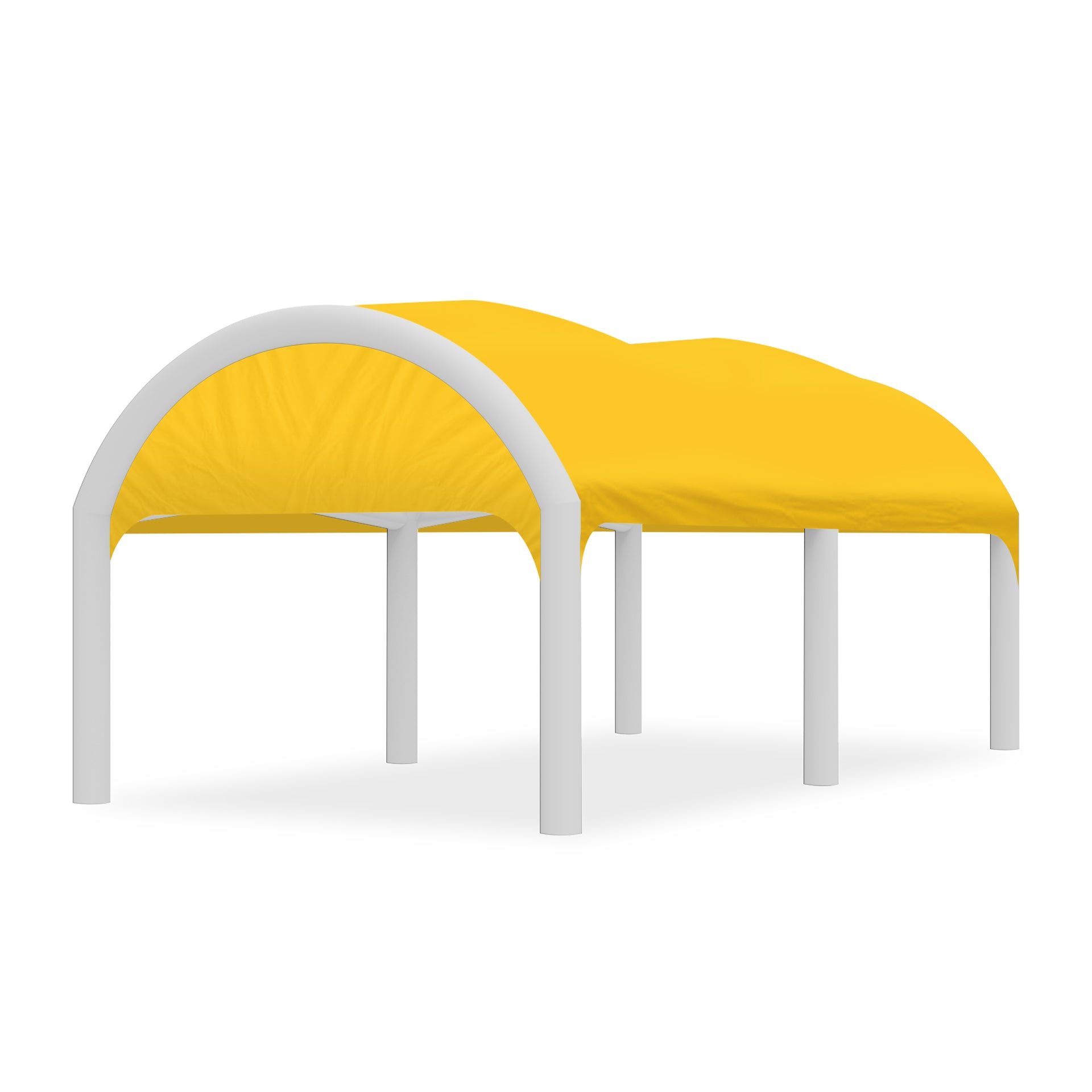 13x20 Polaris High-Pressure Inflatable Tent in Yellow with White Frame