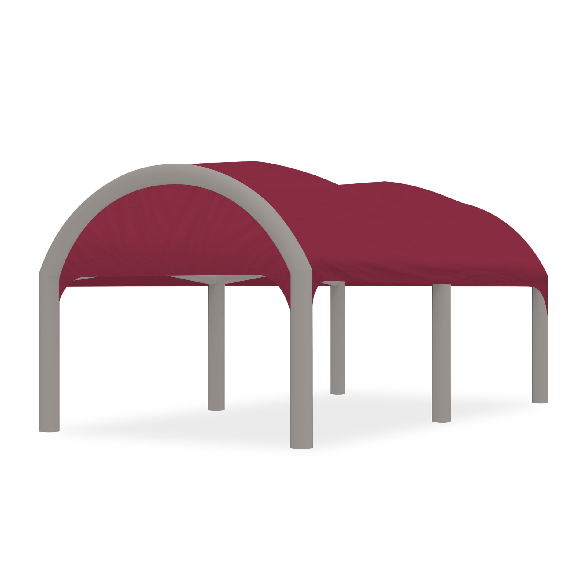 13x20 Polaris High-Pressure Inflatable Tent in Maroon with Gray Frame