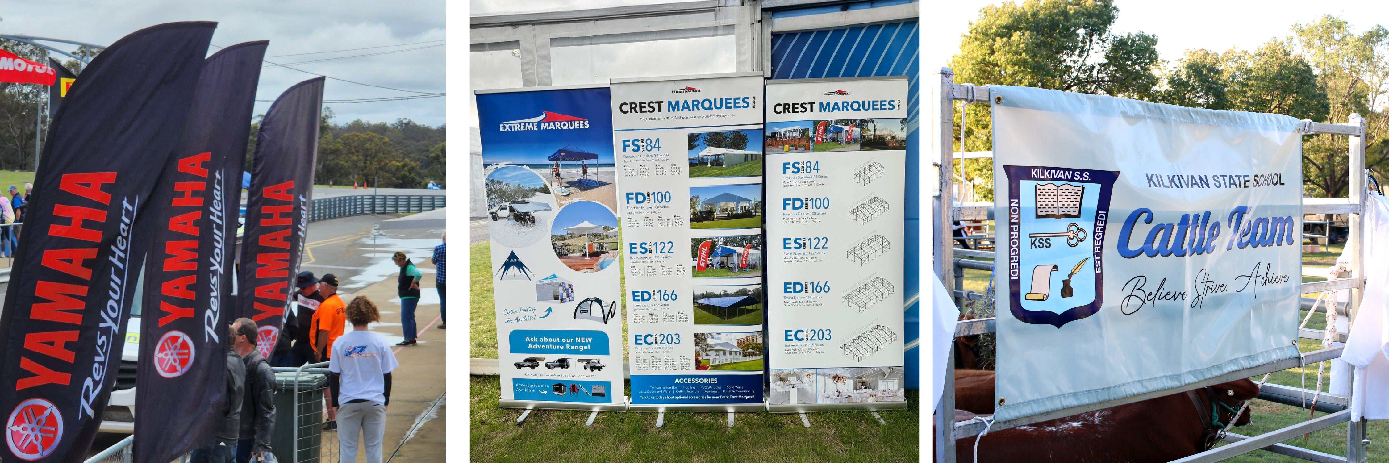 Flag Ground Skipe | Custom Promotional Signage by Extreme Canopy