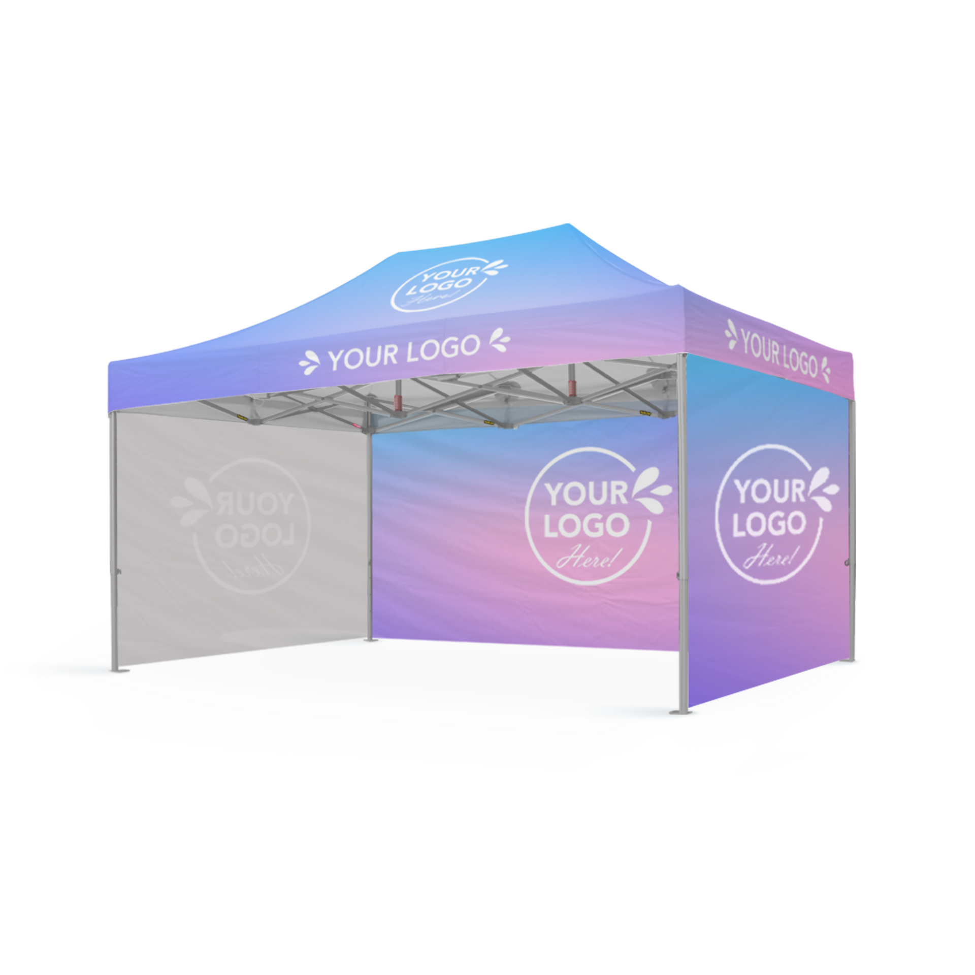 10x15 Custom Canopy Showcase Wall Package | Extreme Canopy
