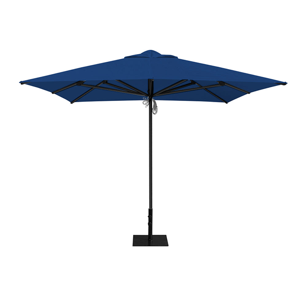 atlantic liberty aluminum square patio umbrella with base 10'x10 10' x 10' Saville Square Umbrella