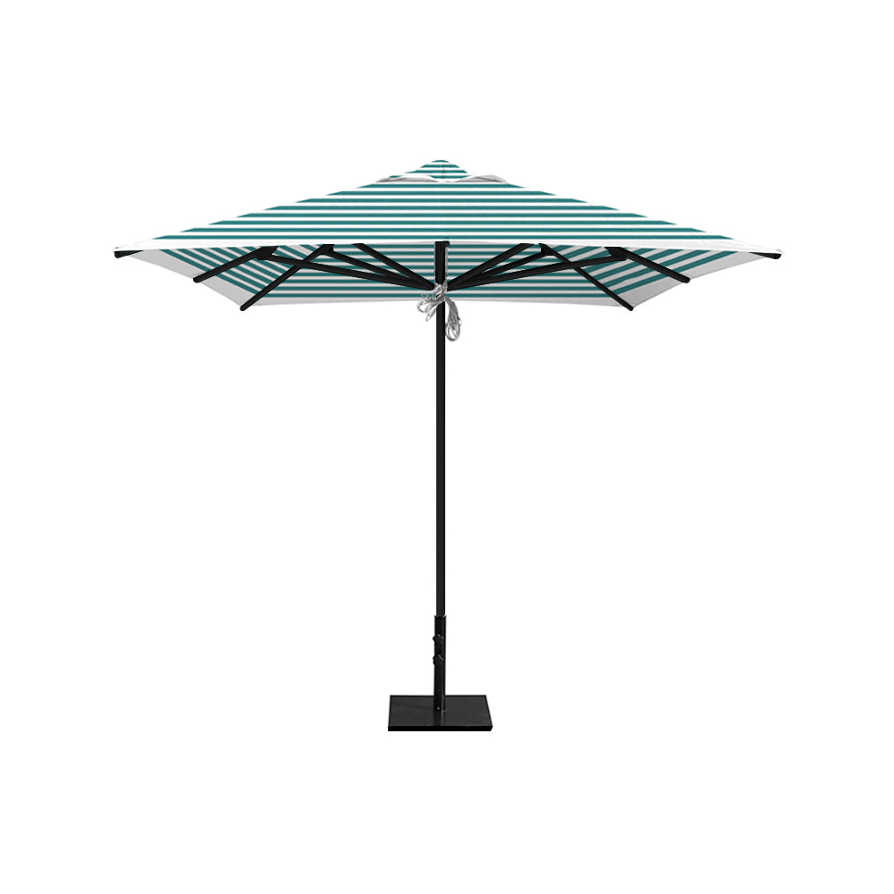 black square patio umbrella 8' x 8' Saville Square | Umbrellas