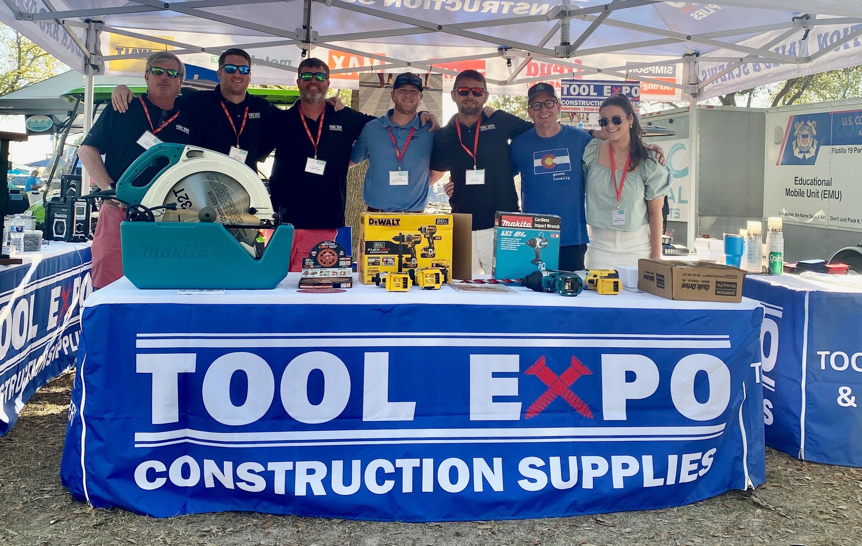 Custom Printed Poly Table Cover for Tool Expo- Extreme Canopy