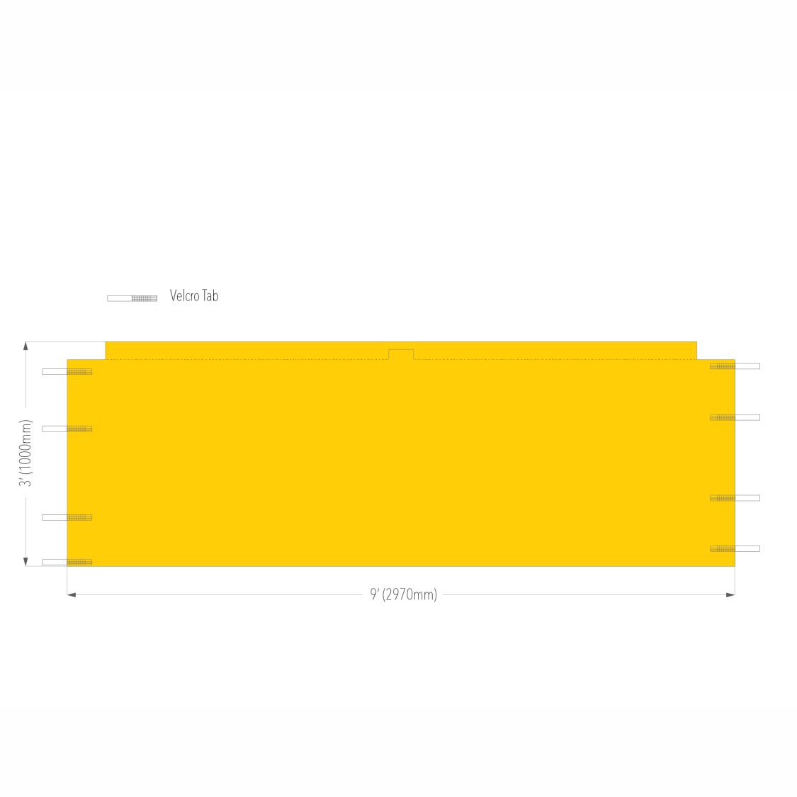 10' Canopy Half Wall | Canopy Accessory